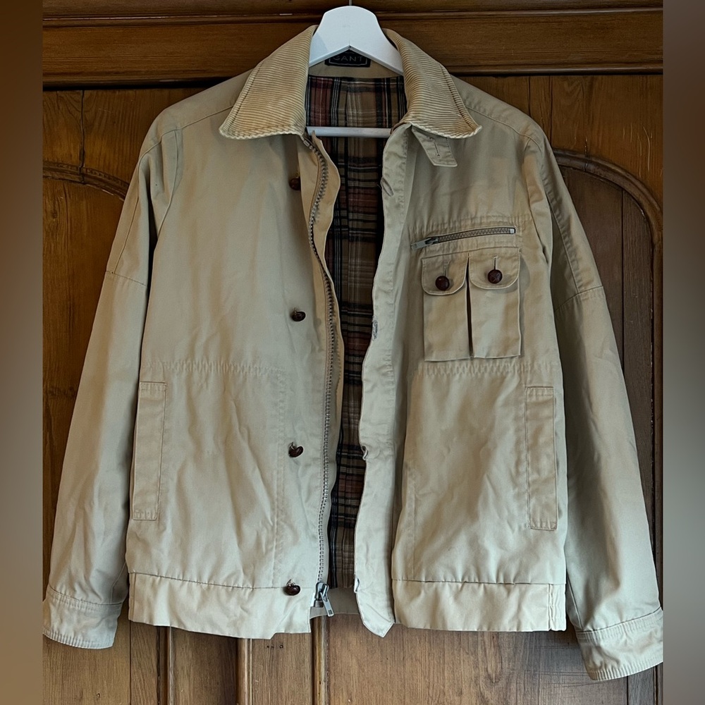 Vintage Gant Men's Beige Jacket